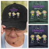 Custom Vintage Washed Denim Baseball Cap - Personalized Mother's Day Gifts For Mom, Grandma - Official Grandma Club