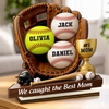 Custom 2-Layered Wooden Plaque - Personalized Mother's Day, Father's Day Gifts For Mom, Grandma, Dad, Grandpa - Forever Grateful For Mom