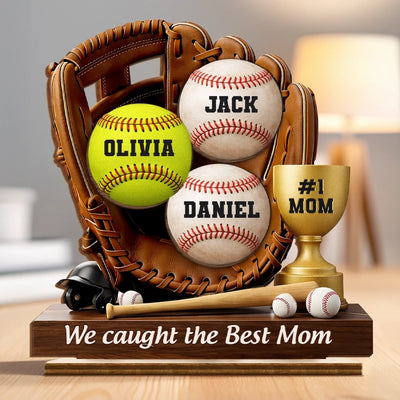 Custom 2-Layered Wooden Plaque - Personalized Mother's Day, Father's Day Gifts For Mom, Grandma, Dad, Grandpa - Forever Grateful For Mom