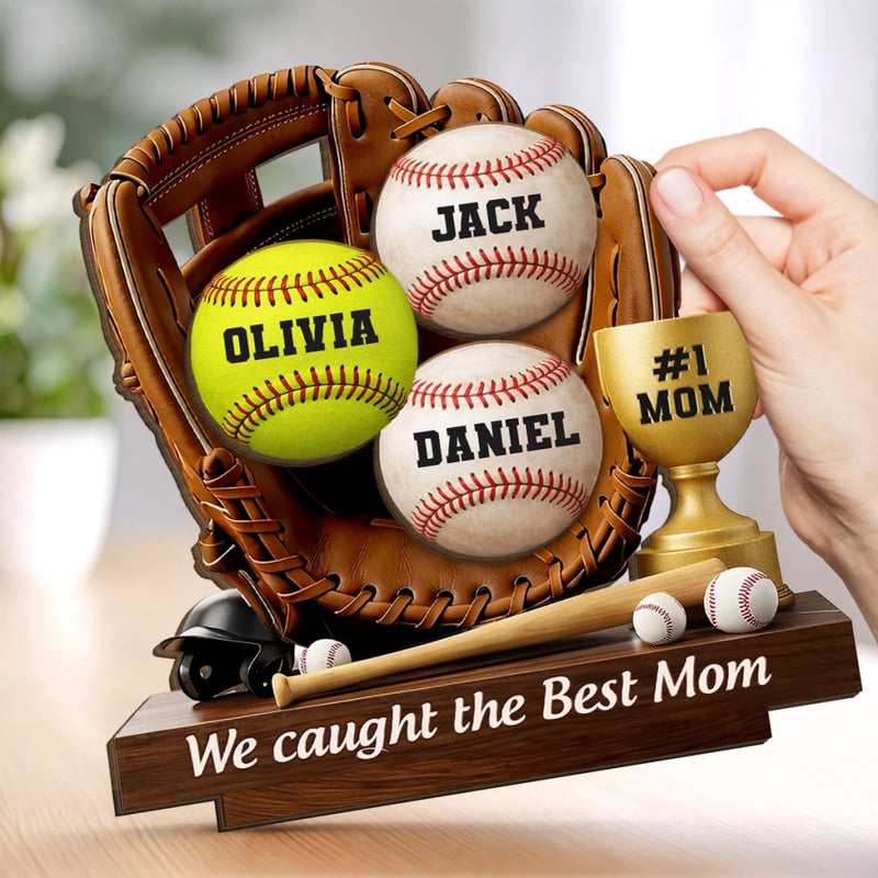 Custom 2-Layered Wooden Plaque - Personalized Mother's Day, Father's Day Gifts For Mom, Grandma, Dad, Grandpa - Forever Grateful For Mom