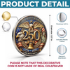 Custom Commemorative Keepsake Coin - Personalized America 250th Anniversary Gifts For Mom, Dad, Brother, Sister, Kids - United By Freedom