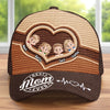 Custom Hat, All Over Print Classic Cap - Personalized Mother's Day Birthday Gifts For Grandma, Mom - Connected By Heart