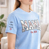Custom Unisex T-Shirt With Design On Sleeve - Personalized Mother's Day Birthday Gifts For Mom, Grandma - Baseball Mama Mode On