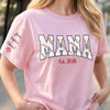 Custom Unisex T-Shirt With Design On Sleeve - Personalized Mother's Day Birthday Gifts For Mom, Grandma - Baseball Mama Mode On