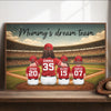 Custom Horizontal Poster - Personalized Mother's Day Gifts For Mom, Grandma - Built By Mom’s All Stars