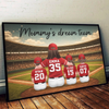 Custom Horizontal Poster - Personalized Mother's Day Gifts For Mom, Grandma - Built By Mom’s All Stars