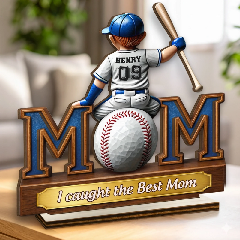 Custom 2-Layered Wooden Plaque - Personalized Mother's Day Birthday Gifts For Mom, Grandma - Bound By Love