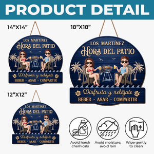 Letrero De Madera Personalizado – Regalo De Aniversario De Boda Personalizado Para Esposo Y Esposa, Para Él Y Para Ella – Juntos Es Nuestro Lugar Favorito
