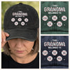 Custom Vintage Washed Denim Baseball Cap - Personalized Mother's Day Gifts For Mom, Grandma - Forever Connected By Love