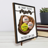 Custom 2-Layered Wooden Plaque - Personalized Mother's Day Birthday Gifts For Mom, Grandma - Caught The Best Mom