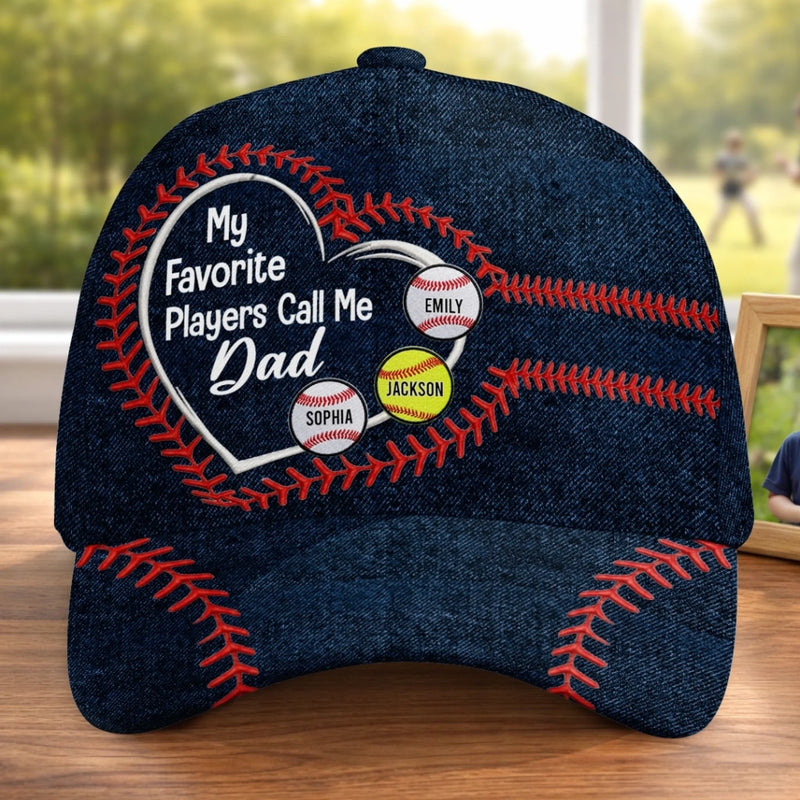 Custom Hat, All Over Print Classic Cap - Personalized  Birthday Gifts For Mom, Dad - Everything I Am Is Because Of You