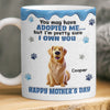 Custom 3D Inflated Effect Printed Mug - Personalized Mother's Day Birthday Gifts For Dog Cat Lovers, Dog Mom, Cat Owners - You Feed Me, I Own You