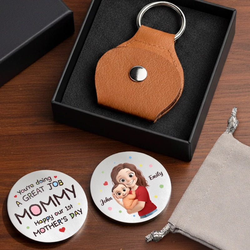 Custom Pocket Hug - Personalized Baby Shower, Gender Reveal Gifts For New Moms, Wife, Daughter - First Mother’s Day, Forever Memory
