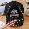 Custom Hat, All Over Print Classic Cap - Personalized Mother's Day Birthday Gifts For Mom, Grandma - Family Love In Red, White And Blue