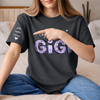 Custom Unisex T-Shirt With Design On Sleeve - Personalized Mother's Day Birthday Gifts For Mom, Grandma - Grandma Life, Best Life