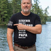 Custom Unisex T-Shirt With Design On Sleeve - Personalized Father's Day Birthday Gifts For Dad, Grandpa - Stepping Into A New Legacy
