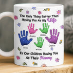 Custom 3D Inflated Effect Printed Mug - Personalized Mother's Day Anniversary Wedding Gifts For Husband And Wife, Him And Her - In You I Found Home