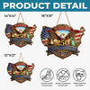 Custom Wood Sign - Personalized America 250th Anniversary Gifts For Mom, Dad, Brother, Sister, Kids - God Bless America And This Home