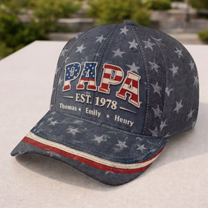 Custom Hat, All Over Print Classic Cap - Personalized Father's Day Gifts For Dad, Grandpa - Our Home, Our Story