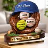 Custom 2-Layered Wooden Plaque - Personalized Father's Day Birthday Gifts For Dad, Grandpa - Built By Love Led By Dad