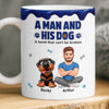 Custom 3D Inflated Effect Printed Mug - Personalized Father's Day Birthday Gifts For Dog Lovers, Dog Dad - Fur Baby Big Love