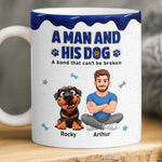 Custom 3D Inflated Effect Printed Mug - Personalized Father's Day Birthday Gifts For Dog Lovers, Dog Dad - Fur Baby Big Love