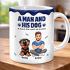 Custom 3D Inflated Effect Printed Mug - Personalized Father's Day Birthday Gifts For Dog Lovers, Dog Dad - Fur Baby Big Love