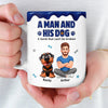 Custom 3D Inflated Effect Printed Mug - Personalized Father's Day Birthday Gifts For Dog Lovers, Dog Dad - Fur Baby Big Love