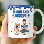 Custom 3D Inflated Effect Printed Mug - Personalized Father's Day Birthday Gifts For Dog Lovers, Dog Dad - Home Is Where Pets Are