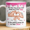 Custom 3D Inflated Effect Printed Mug - Personalized Mother's Day Anniversary Wedding Gifts For Husband And Wife, Him And Her - Married My Favorite Person