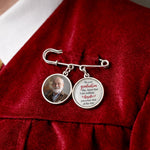Custom Lapel Pin With Photo Charms - Personalized Graduation Gifts For Him, Her - Dreams Achieved Goals Ahead