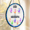 Custom Stained Glass Window Hanging Suncatcher - Personalized Father's Day Birthday Gifts For Dad, Grandpa - You Are Our Sunshine