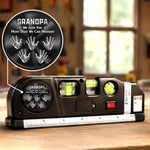 Custom Laser Level Tool - Personalized Father's Day Birthday Gifts For Dad, Grandpa - A Lifetime Of Love And Strength
