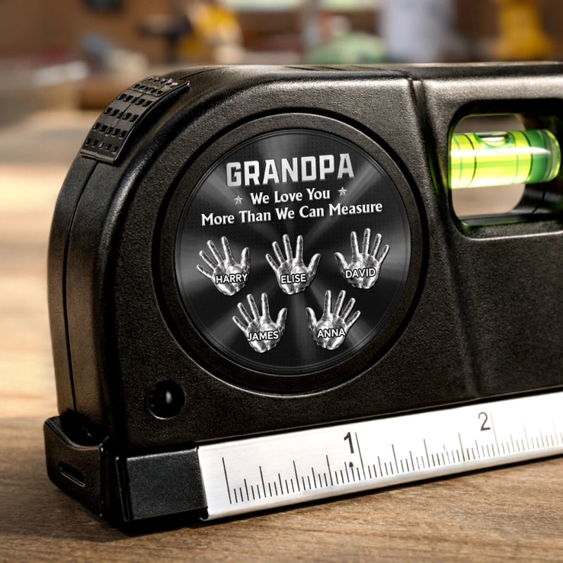 Custom Laser Level Tool - Personalized Father's Day Birthday Gifts For Dad, Grandpa - A Lifetime Of Love And Strength