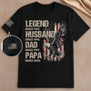 Custom Unisex T-Shirt With Design On Sleeve - Personalized Father's Day Birthday Gifts For Dad, Grandpa - My Era Begins