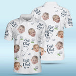 Custom Photo Best Dad Ever - Family Personalized Custom All Over Print Polo Shirt - Father's Day, Gift For Dad, Grandpa