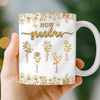 Custom 3D Inflated Effect Printed Mug - Personalized Mother's Day Birthday Gifts For Mom, Grandma - From Mom To Grandma With Love