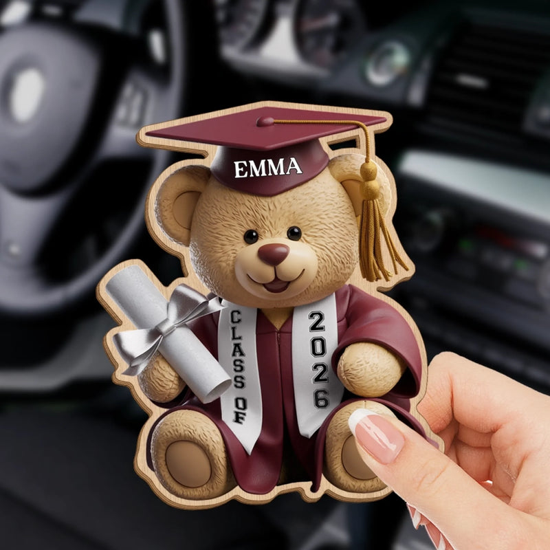 Custom Car Visor Clip - Personalized Graduation Gifts For Him, Her - Your Future Starts Now
