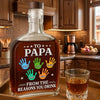 Custom Liquor Decanter - Personalized Father's Day Birthday Gifts For Dad, Grandpa - Dad Love Leads The Way