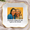 Custom Photo Funny Caricature Jewelry Dish - Personalized Best Friend Birthday Gifts For Women, Besties, Sisters, BFF - A Little Crazy, A Lot Of Love