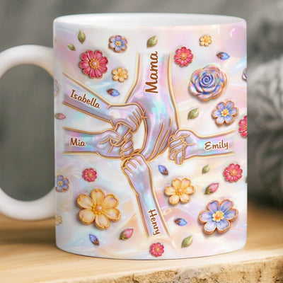 Custom 3D Inflated Effect Printed Mug - Personalized Mother's Day Gifts For Mom, Grandma - Dreamy Moments You Can Hold