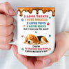 Custom 3D Inflated Effect Printed Mug - Personalized Mother's Day Birthday Gifts For Dog Lovers, Dog Mom - We Love You So Much