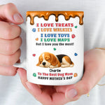 Custom 3D Inflated Effect Printed Mug - Personalized Mother's Day Birthday Gifts For Dog Lovers, Dog Mom - We Love You So Much