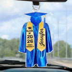 Today Is A New Beginning - Family Personalized Custom Car Ornament - Acrylic Custom Shaped - Graduation Gift For Family Members, Siblings, Brothers, Sisters