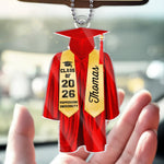Today Is A New Beginning - Family Personalized Custom Car Ornament - Acrylic Custom Shaped - Graduation Gift For Family Members, Siblings, Brothers, Sisters