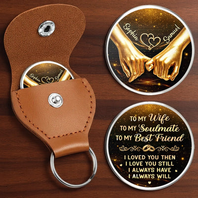 Custom Pocket Hug - Personalized Mother's Day Anniversary Wedding Gifts For Husband And Wife, Him And Her - Hug From Me To You