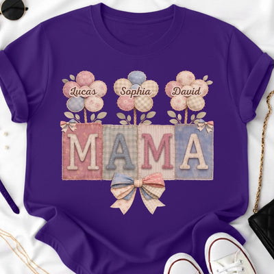 Custom Unisex T-shirt, Premium T-shirt, Hoodie - Personalized Mother's Day Birthday Gifts For Mom, Grandma - Sweet Blooms On Repeat
