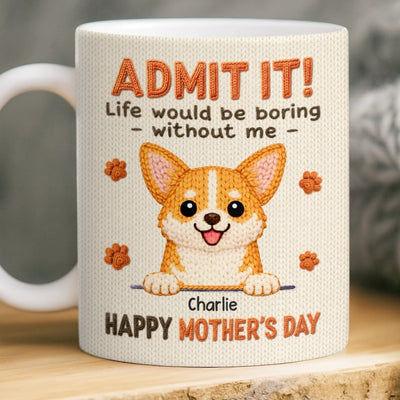 Custom Mug - Personalized Mother's Day Birthday Gifts For Dog Lovers, Dog Dad And Mom - A Little Bundle Of Fun