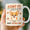 Custom Mug - Personalized Mother's Day Birthday Gifts For Dog Lovers, Dog Dad And Mom - A Little Bundle Of Fun