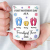 Custom 3D Inflated Effect Printed Mug - Personalized Mother's Day, Baby Shower, Gender Reveal Gifts For New Moms, Wife, Daughter - Our Little Family